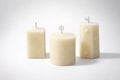 Honey light – set of 3 made from white beeswax
