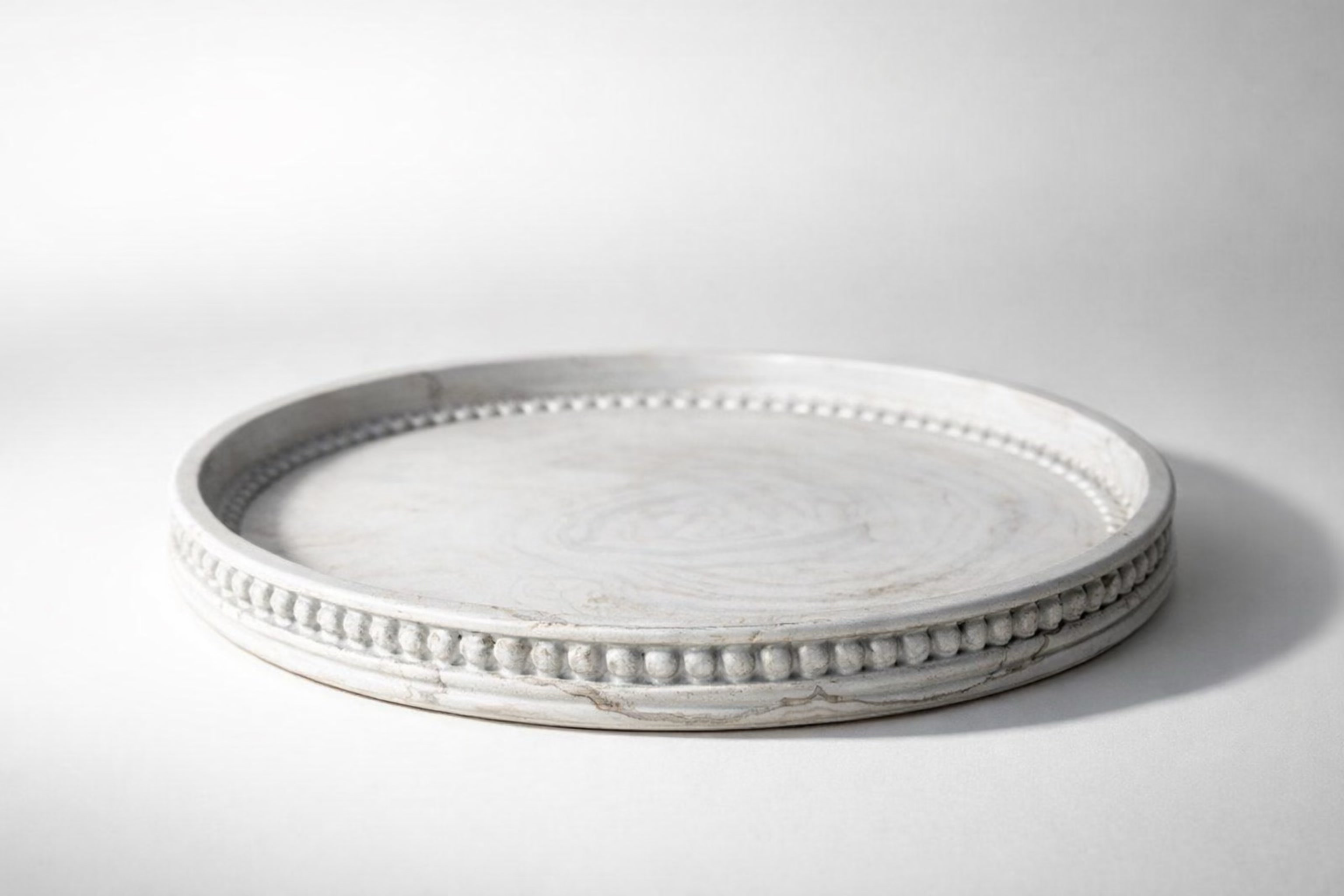 Perla – Teller mit Perlenkante