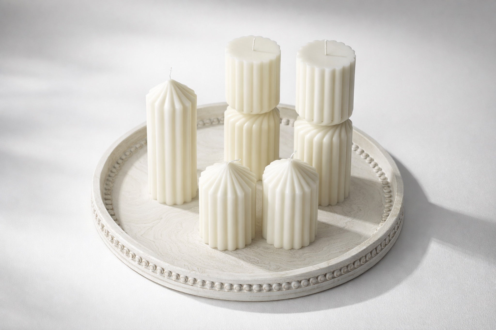 Perla – Teller mit Perlenkante