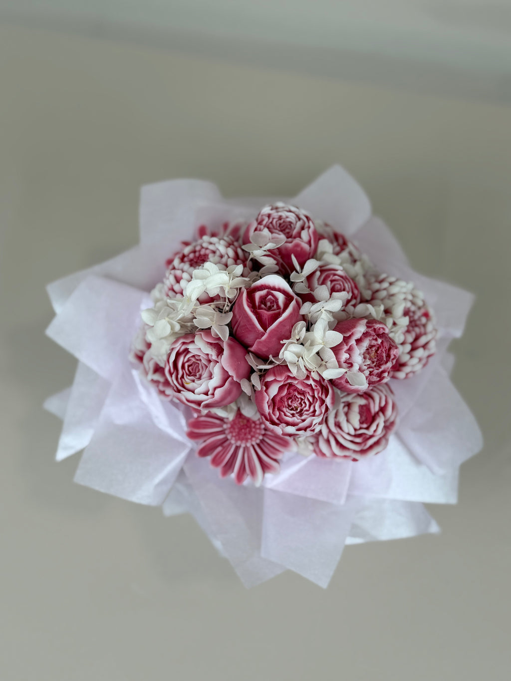 Blumenstrauß aus Sojawachs mit Duft I Blütentraum