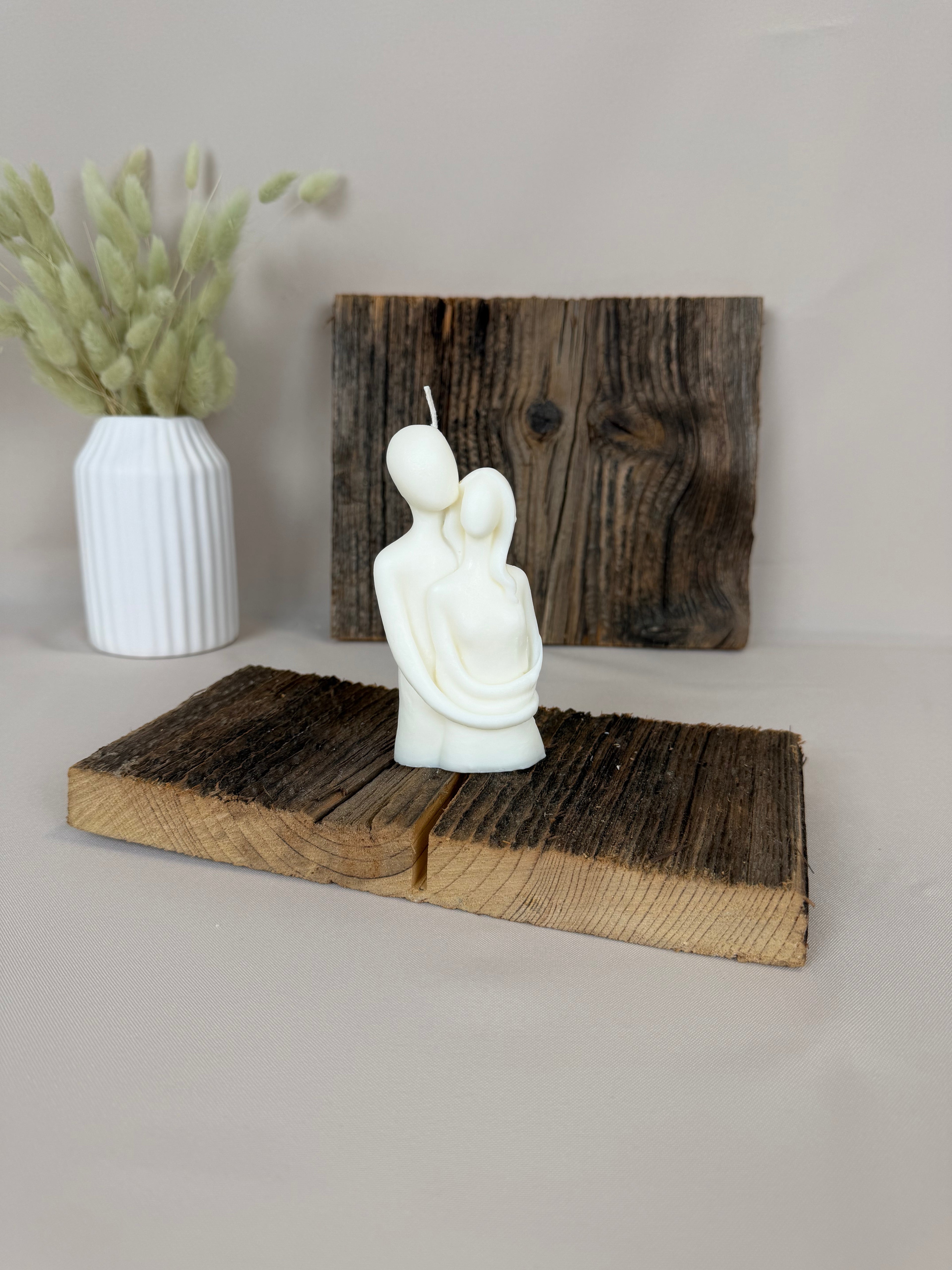 SEMPRE – Handgemachte Dekokerze aus Rapswachs | Hochzeitsgeschenk | Gastgeschenk