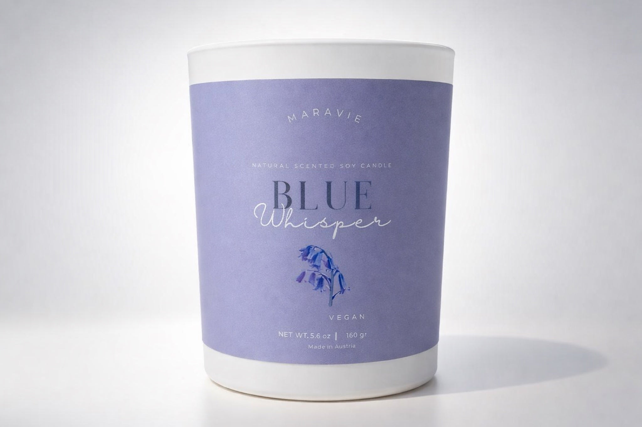 Blue Whisper – Duftkerze aus Sojawachs