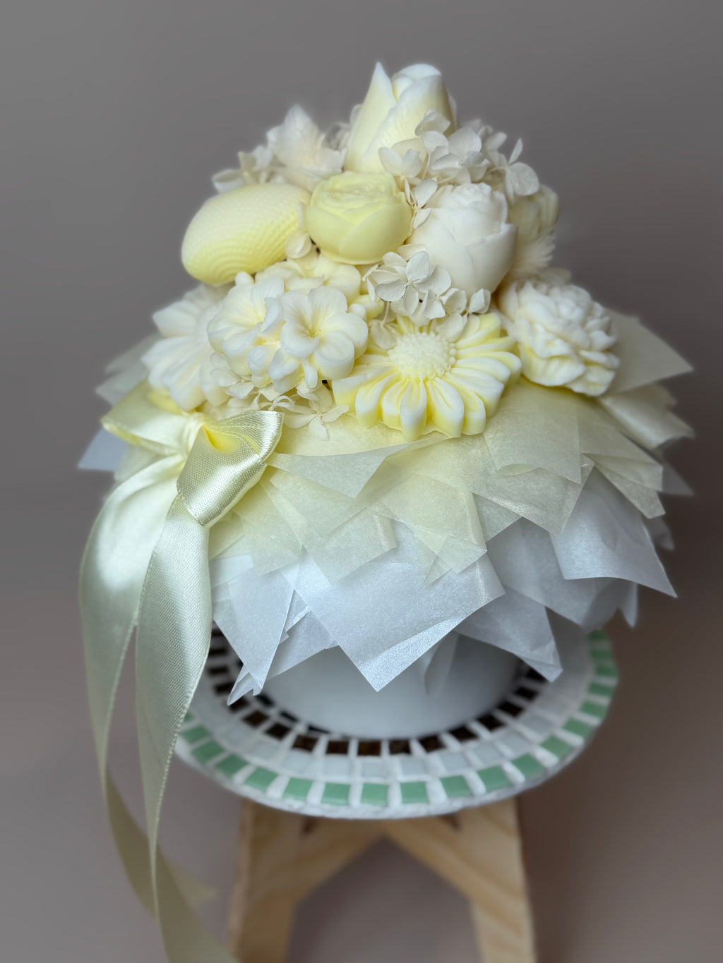 Blumenstrauß aus Sojawachs mit Duft I Bouquet de Cire