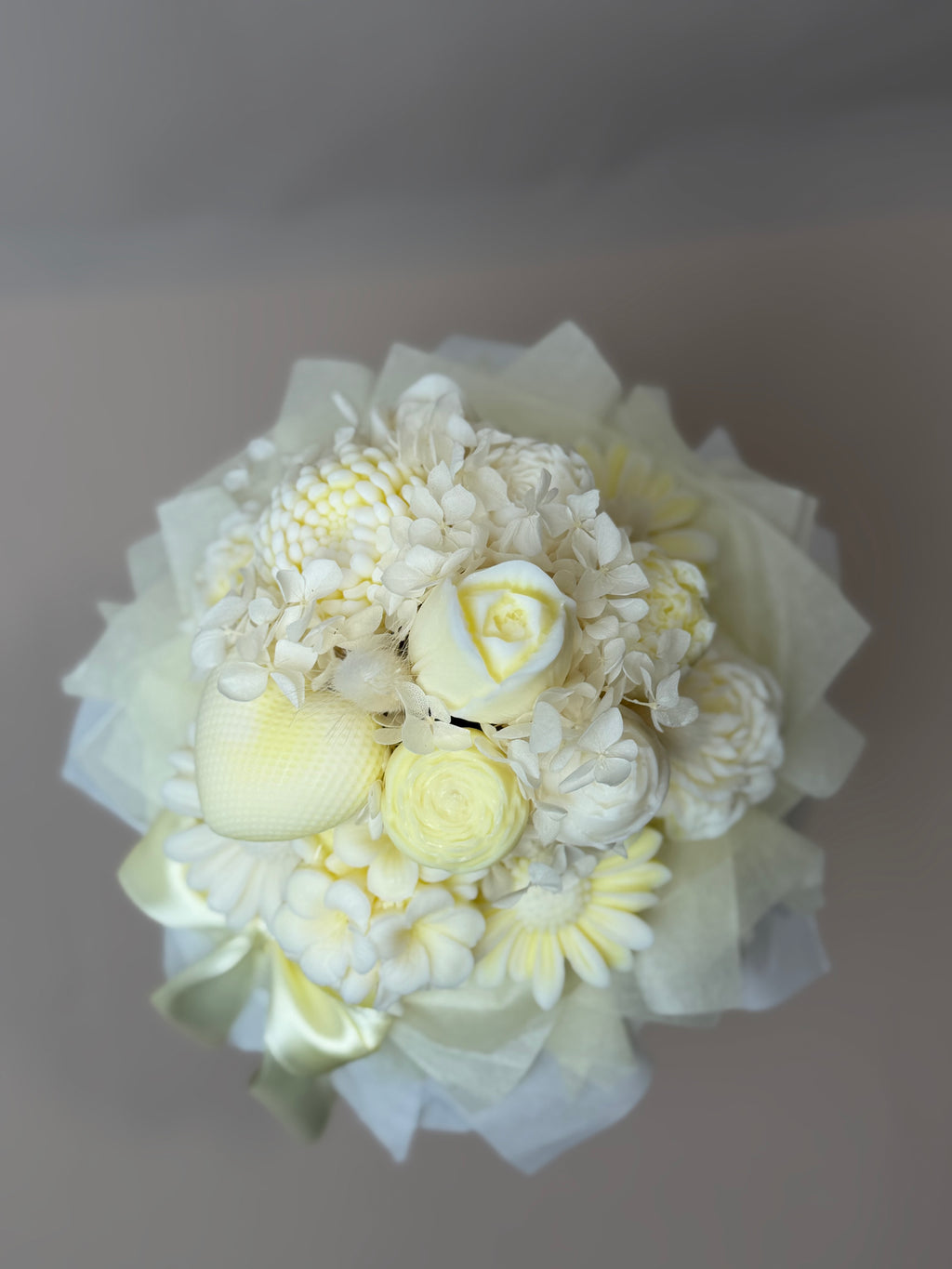 Blumenstrauß aus Sojawachs mit Duft I Bouquet de Cire