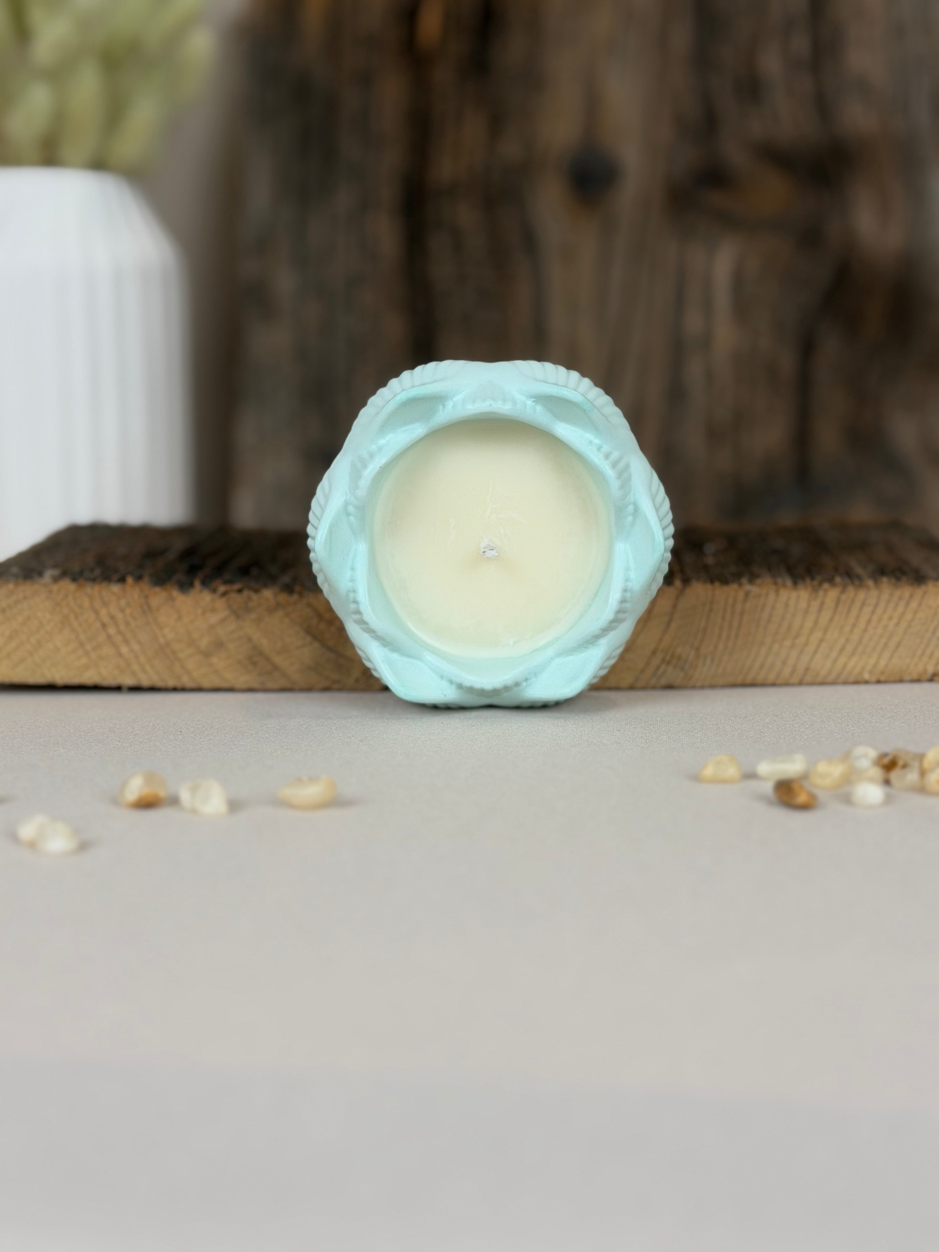 Lotus Duftkerze Sojawachs handgemacht – kleine Kerze als Geschenk | Gastgeschenk Hochzeit