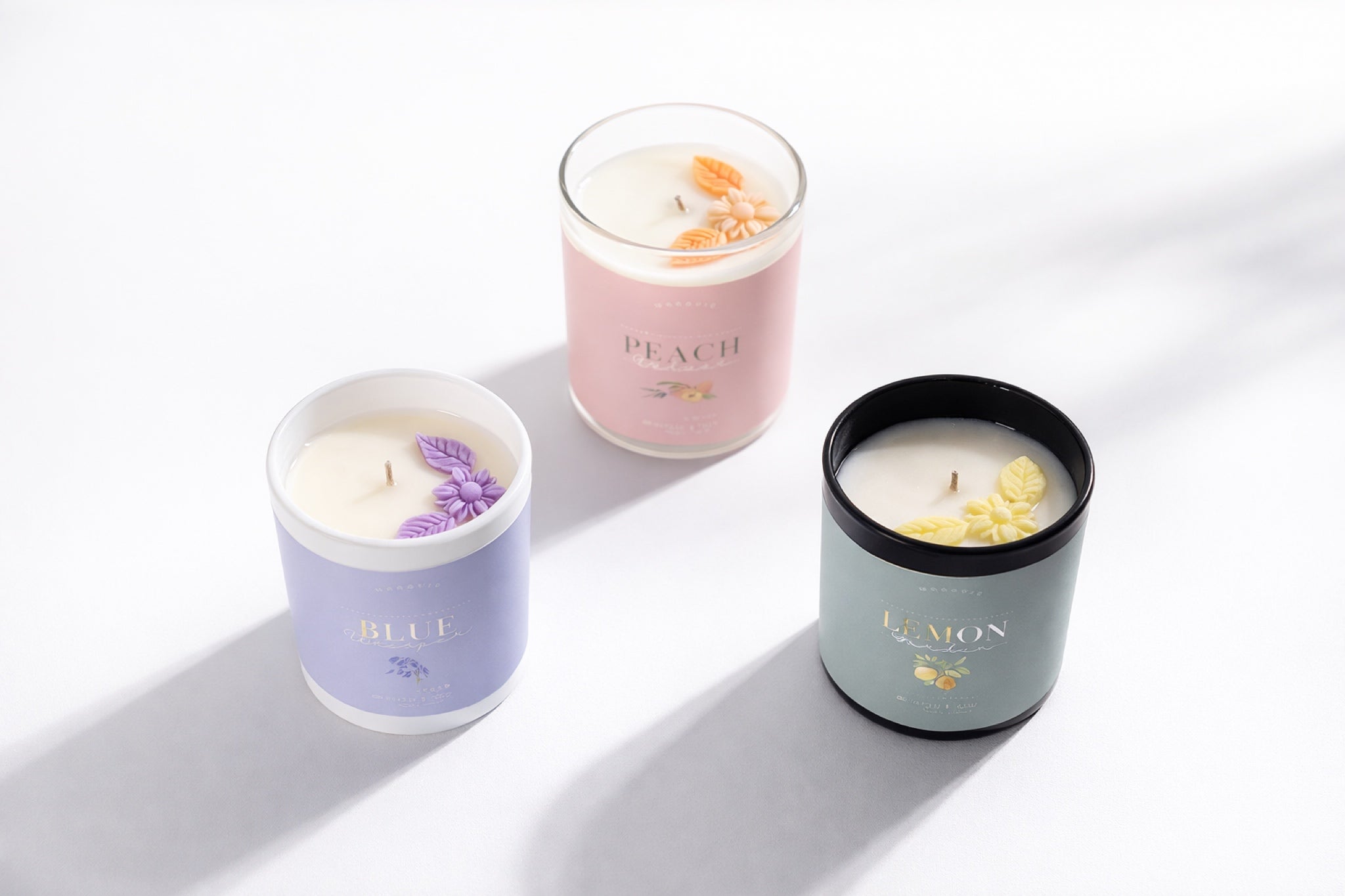 Peach Velvet – Scented candle made from soy wax 