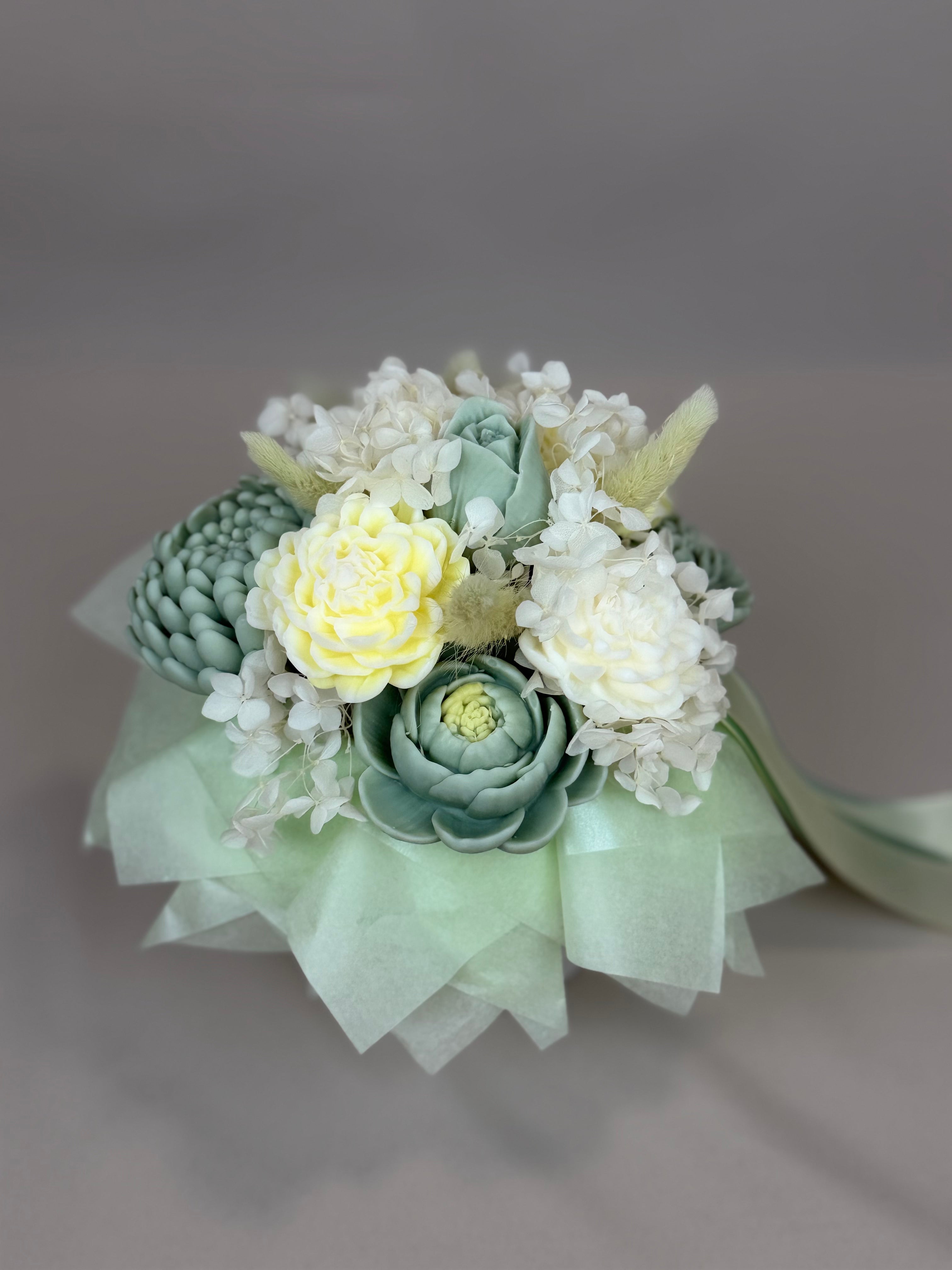 Blumenstrauß aus Rapswachs mit Duft I Mela Mint