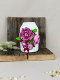 Handgemachte Keramik Vase mit Rosen aus Polymerton – Unikat Dekoration